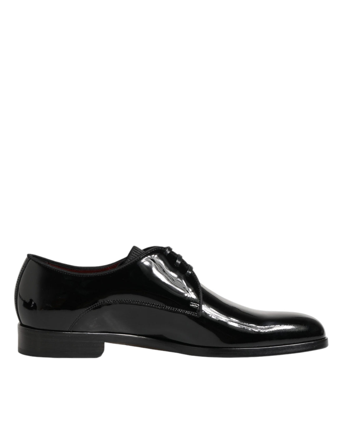 Dolce &amp; Gabbana Black Calfskin Leather Derby Dress Shoes
