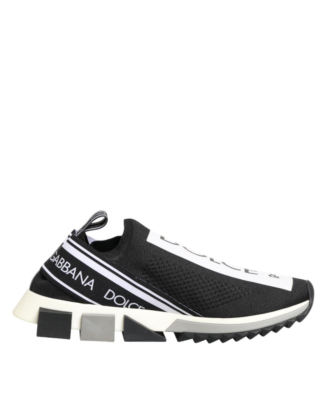 Dolce &amp; Gabbana Black Slip On Sorrento Men Sneakers Shoes