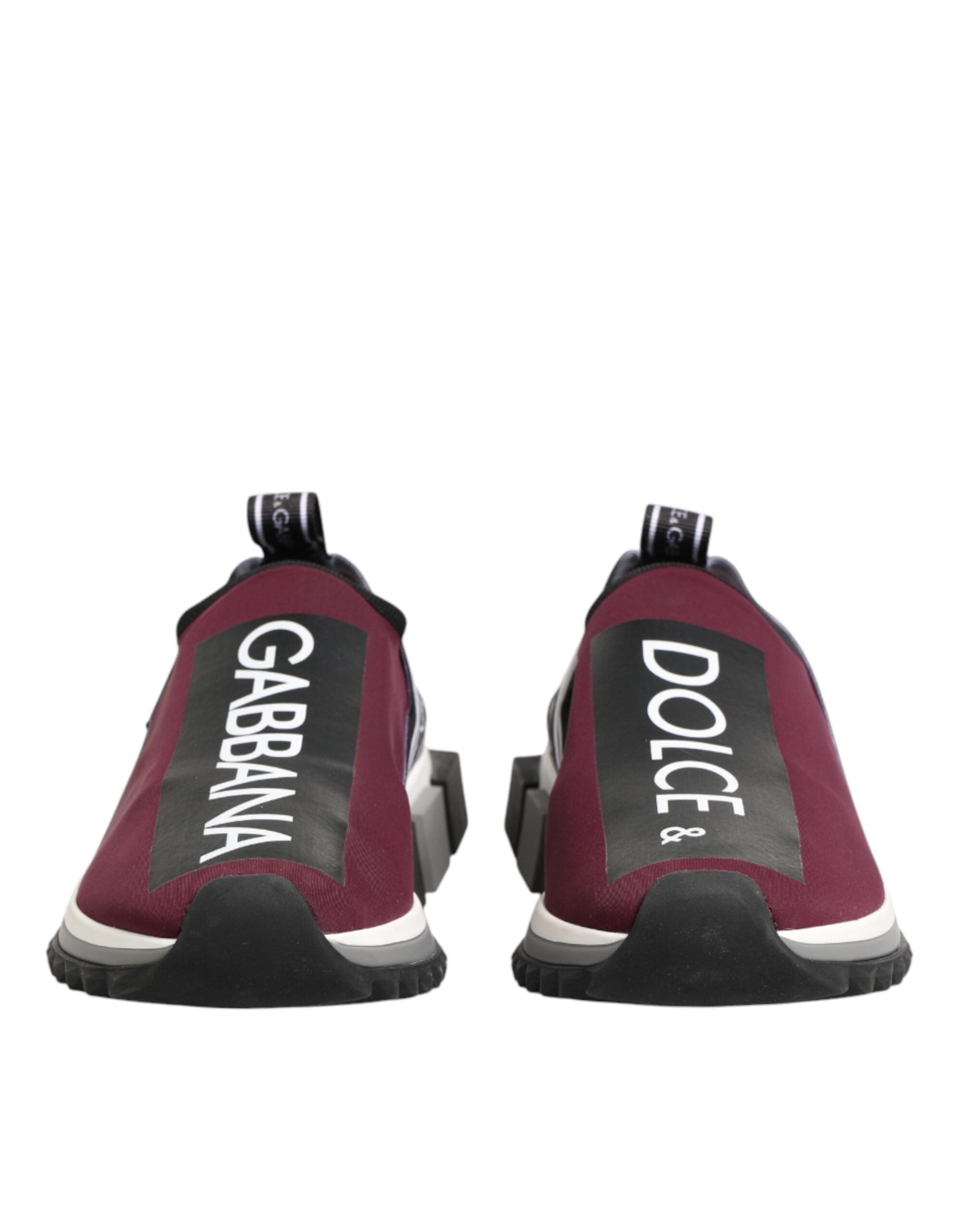 Baskets Dolce &amp; Gabbana Sorrento bordeaux à enfiler pour homme