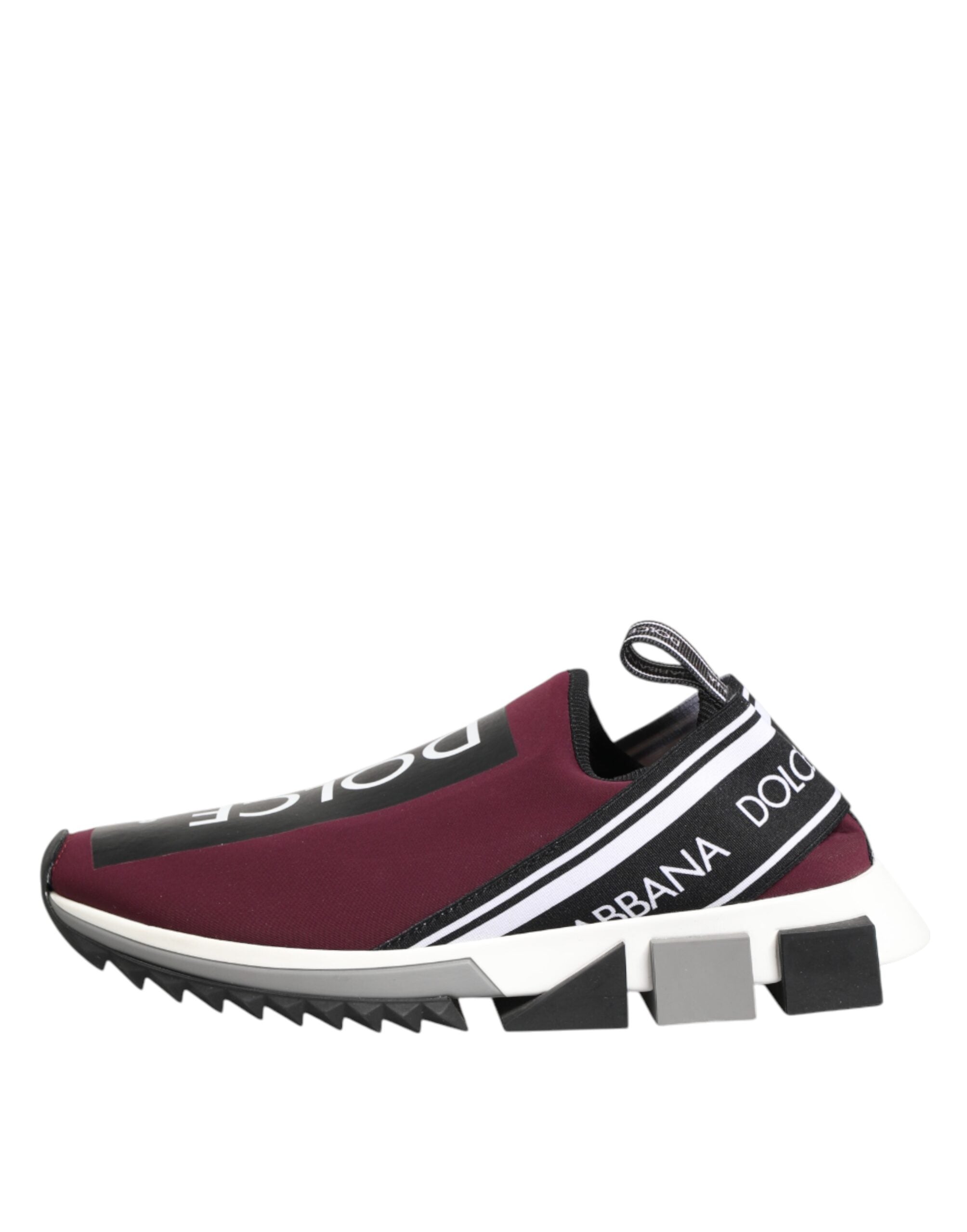 Baskets Dolce &amp; Gabbana Sorrento bordeaux à enfiler pour homme